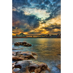 Golden glorious Sydney Harbour