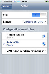 VPN-Konfiguration (SwissVPN) für das Apple iPhone