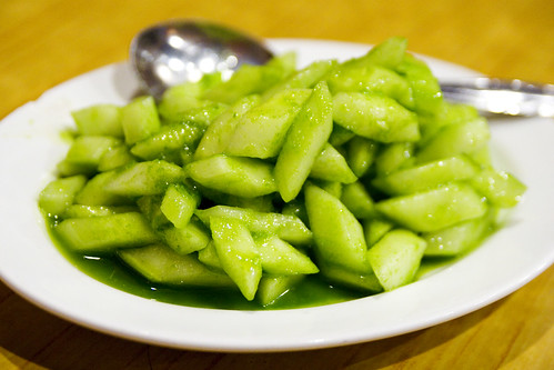Cold Cucumber with scallion sauce
