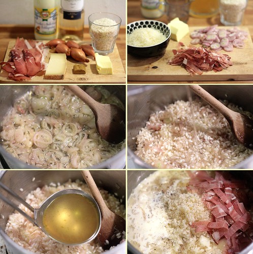 Préparation du risotto