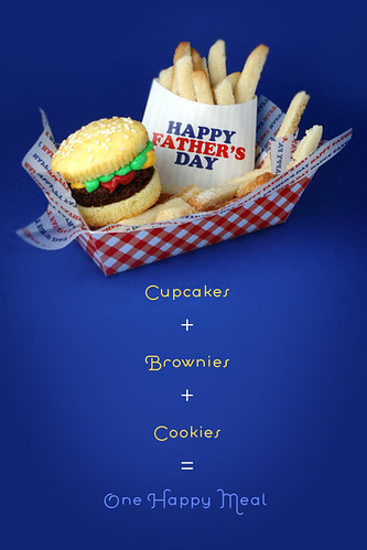 Brownie Burger Cupcakes &amp; Cookie Fries