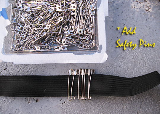 Safety Pin Belt DIY - 3
