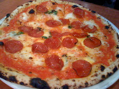 Pizzeria Picco in Larkspur, CA - Pepperoni and Basil Pizza