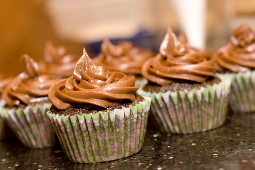 Chocolate Frosted Drunken Cupcakes 6