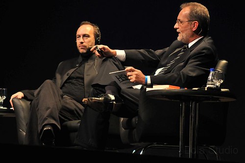 Walter Longo e Jimmy Wales na HSM