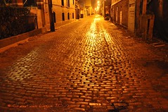 cobblestone alley, Chicago