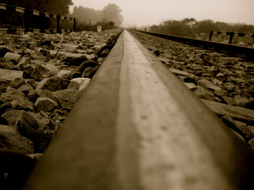 Rail Track outside Kapurthala Rail Coach Factory