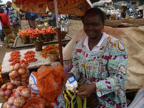 Sandga Market in Douala, Cameroon