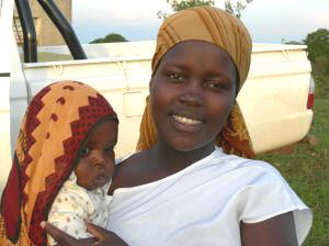 An African Mother and Baby