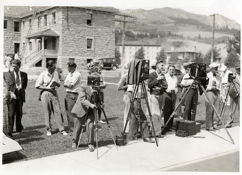 Reporters with Cameras in Yellowstone Park (1951)