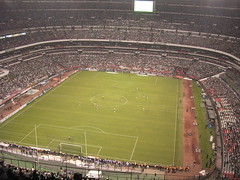 The stadium from the highest seat