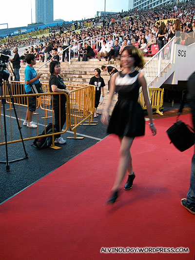 Olivia Ong on the red carpet