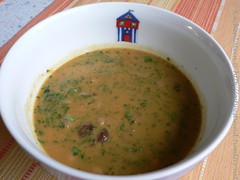 Spiced citrus bean soup