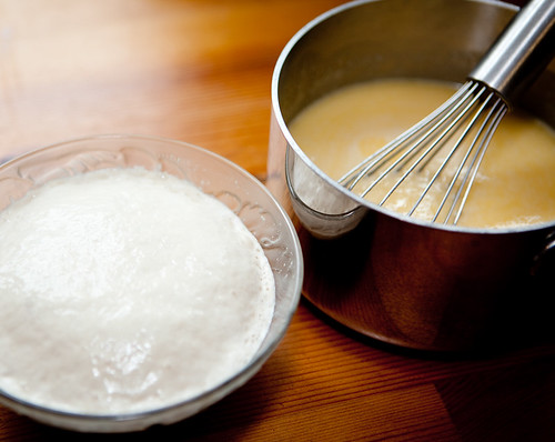 Proofed Yeast and Liquid Ingredients