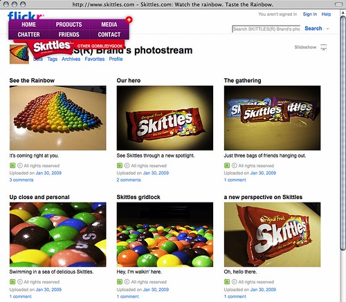 Skittles Social Media - Flickr Page