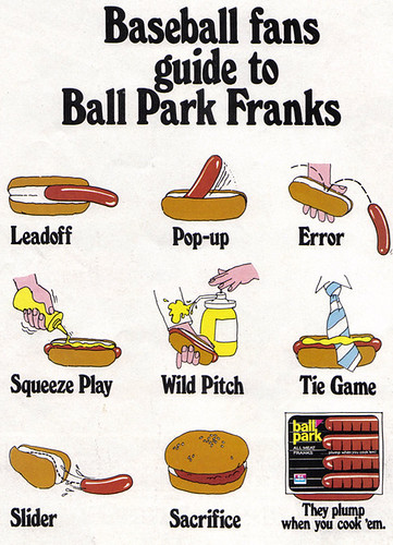 Vintage Ad #780: Baseball Fans Guide to Ball Park Franks