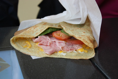 Our ham and egg Crepe