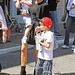 Victoria Beckham in All-Black with Sons Romeo and Cruz at The Grove in Los Angeles
