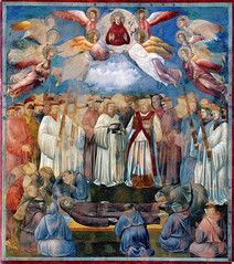 Giotto - La morte di San Francesco. Assisi, Basilica superiore di San Francesco