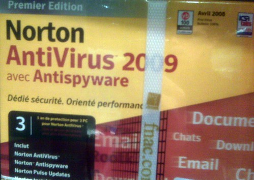 Norton Antivirus 2009 à la FNAC