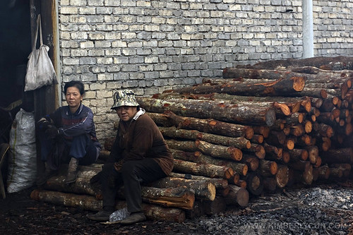 Workers resting