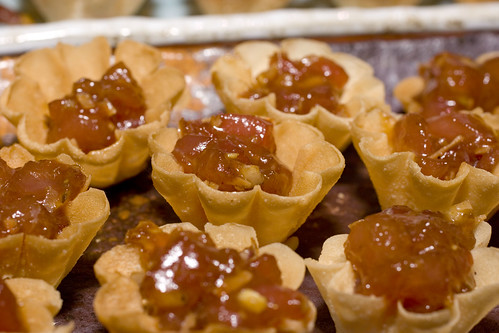 Kittichai - Grade A Meing Tuna Tarare in Limestone Tartlets with Peanuts, Ginger, and Lime