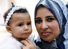 Egyptian Mother and Baby