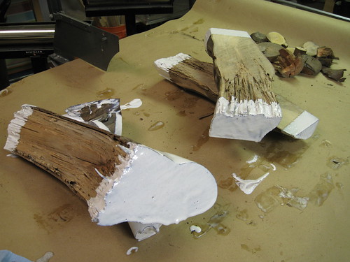 sealed, manually resawn Eucalyptus log