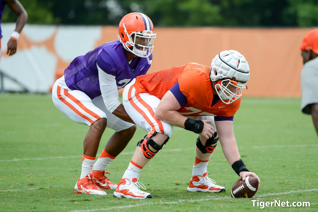 Clemson Football Photo of Kelly Bryant and Zach Giella
