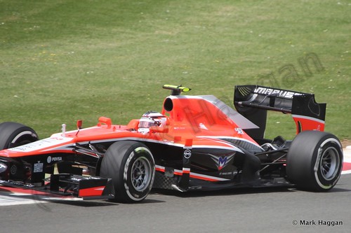 Max Chilton in qualifying for the 2013 British Grand Prix