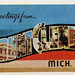 Greetings from Mount Clemens, Michigan - Large Letter Postcard