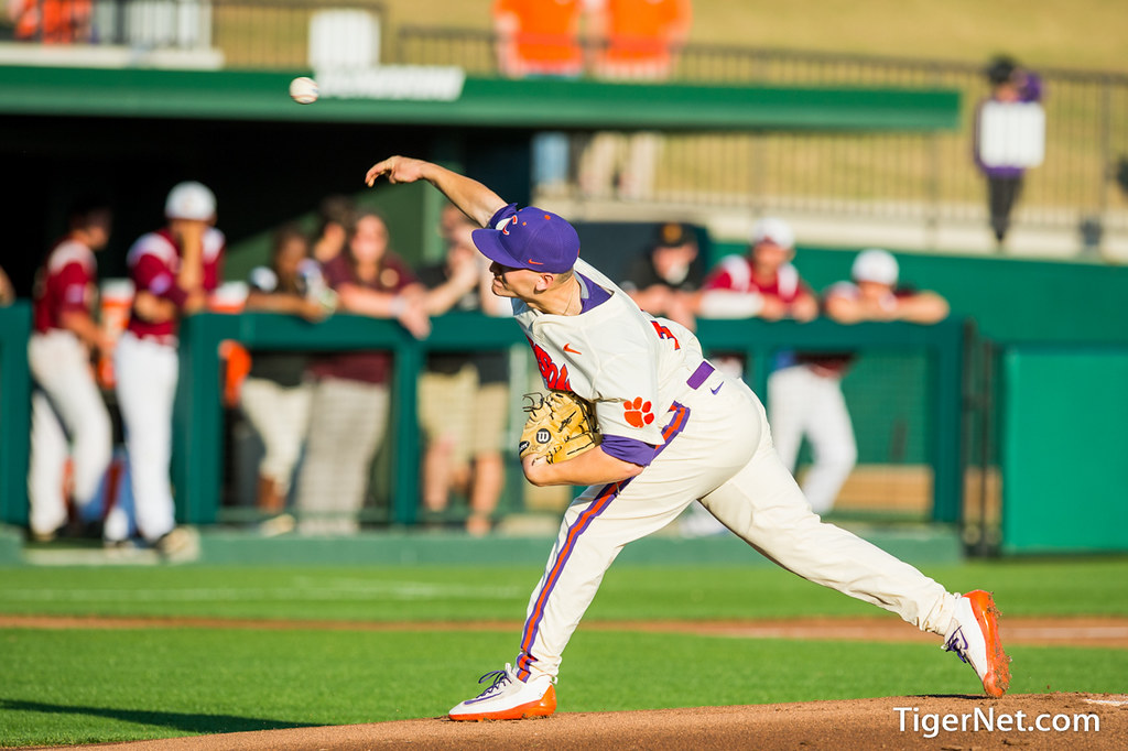 Clemson Baseball Photo of Paul Campbell and winthrop