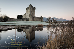Ross Castle on a frosty morning in Killarney