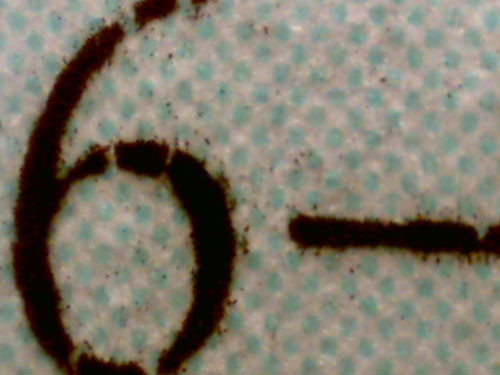 microscope detail – barcode • <a style="font-size:0.8em;" href="http://www.flickr.com/photos/61714195@N00/11737256846/" target="_blank">View on Flickr</a>