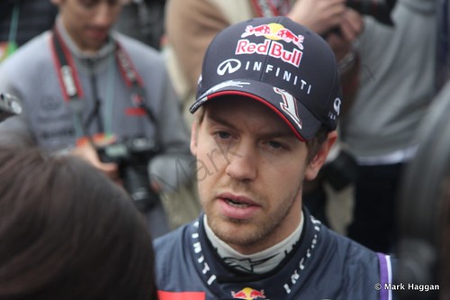 Sebastian Vettel at Formula One Winter Testing 2014