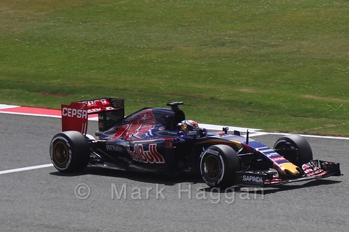 Max Verstappen in qualifying for the 2015 British Grand Prix at Silverstone