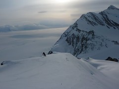 Plane access skiing in Alaska