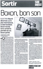 Article - Boxon - Sud-Ouest 20-03-09