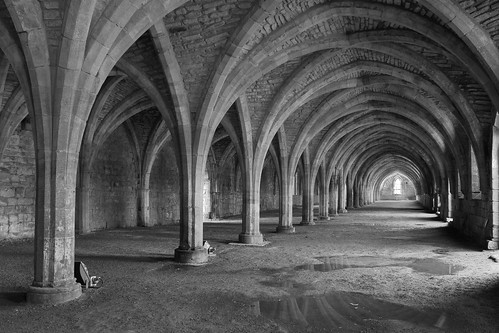Crypt in Fountains Abbey