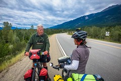 This is Peter, from the Netherlands, cycling to Vancouver from Calgary.