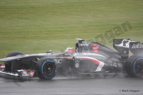 Nico Hulkenberg in Free Practice 1 for the 2013 British Grand Prix