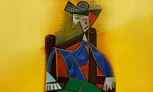 Dora Maar, traducción de Pablo Picasso (1941), interpretación de (1963). • <a style="font-size:0.8em;" href="http://www.flickr.com/photos/30735181@N00/8805275907/" target="_blank">View on Flickr</a>