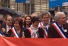 Avec les élus des Bouches du Rhône, devant le Sénat, contre la Métropole