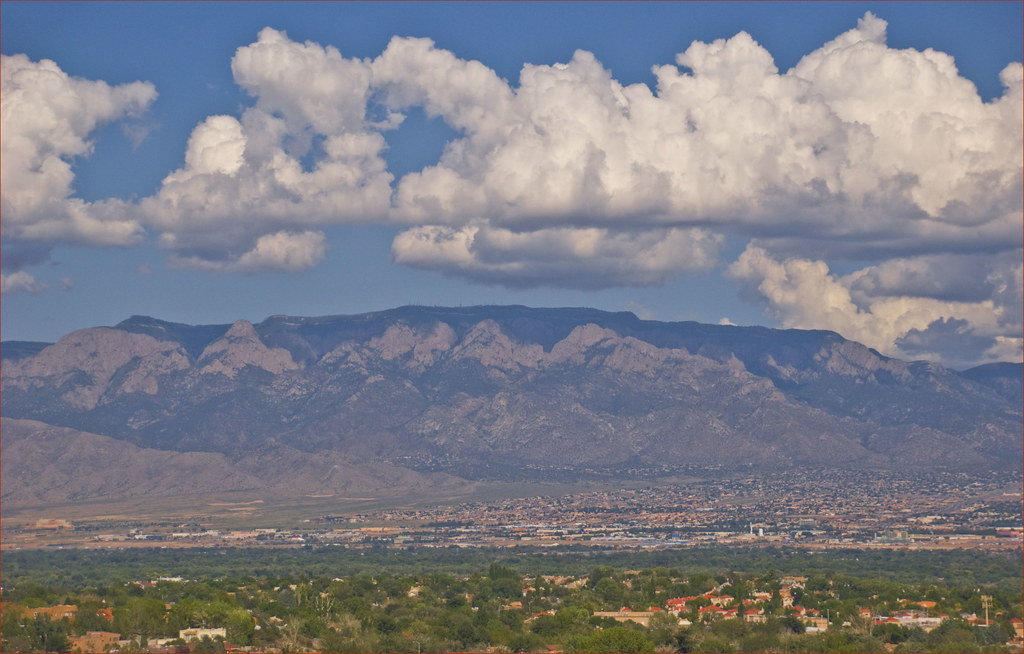 View of Albuquerque (NM) and the Sandia by Ron Cogswell, on Flickr