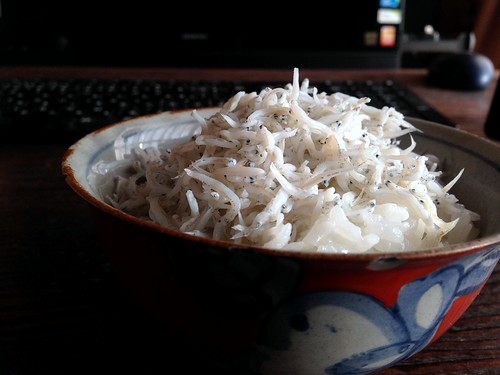 Whitebait rice bowl @ home