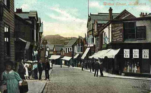 Junction of Witton Street and Leicester Street – around 1905