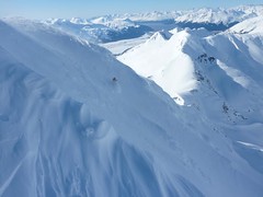 Plane access skiing in Alaska