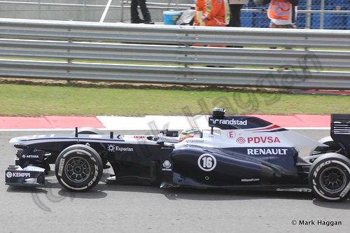Pastor Maldonado in qualifying for the 2013 British Grand Prix