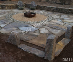 WM Dale Mitchell Landscape 11, Fire pit, Flat work, Out door space, dry laid stone construction, copyright 2014