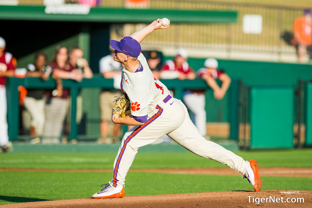 Clemson Baseball Photo of Paul Campbell and winthrop